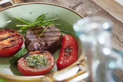Auflaufform Romo | 22 x 16 x 4 cm | 500 ml | grün | mit Henkel