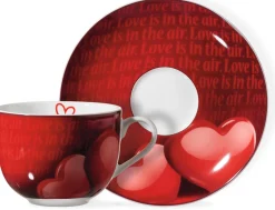 Cappuccino-Set Amore | 4-teilig | 220 ml | rot