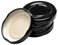 Deckel-Set Mara | 4-teilig | 48 mm | schwarz