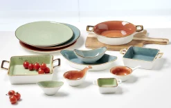 Dipschale Romo | 14 x 8 x 6 cm | petrol | Gondel