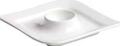 Eierbecher Melodie | 13 x 13 x 2 cm | weiss