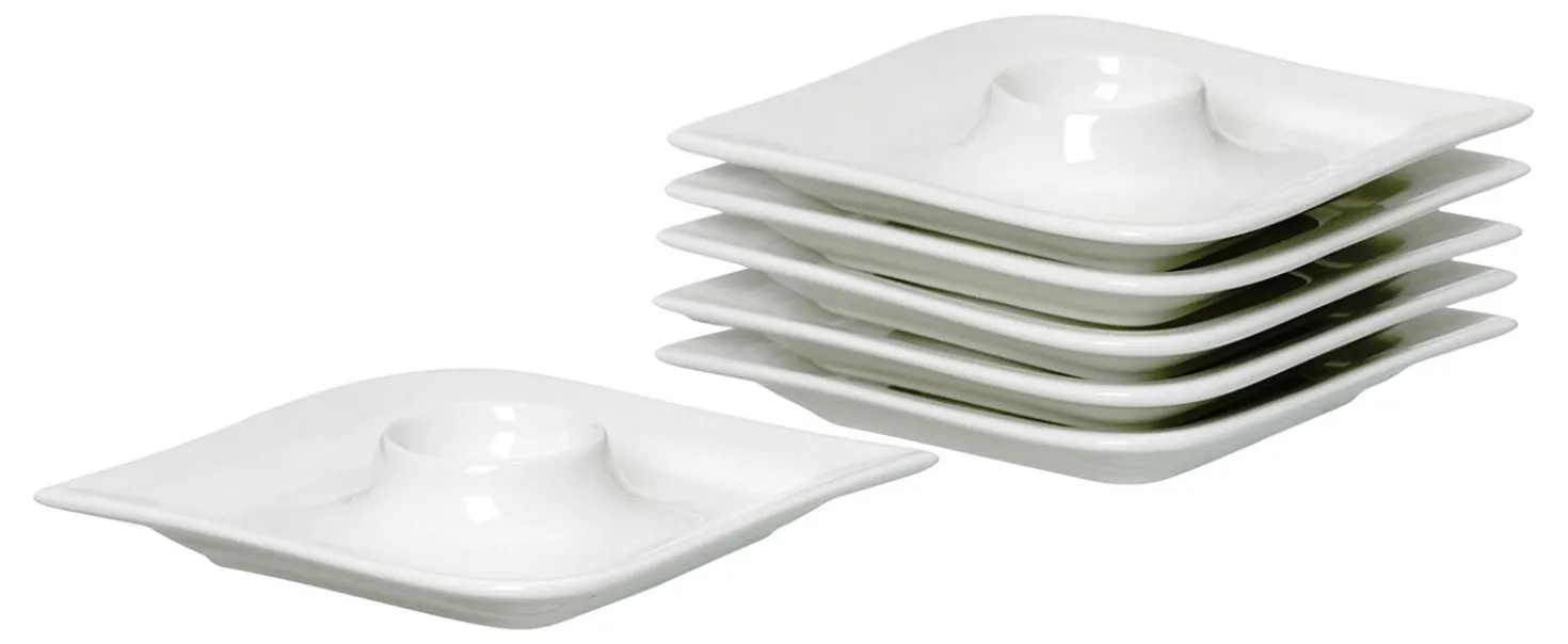 Eierbecher-Set Melodie | 6-teilig | weiss