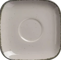 Espressountertasse Casa | 10 cm | grau | quadratisch