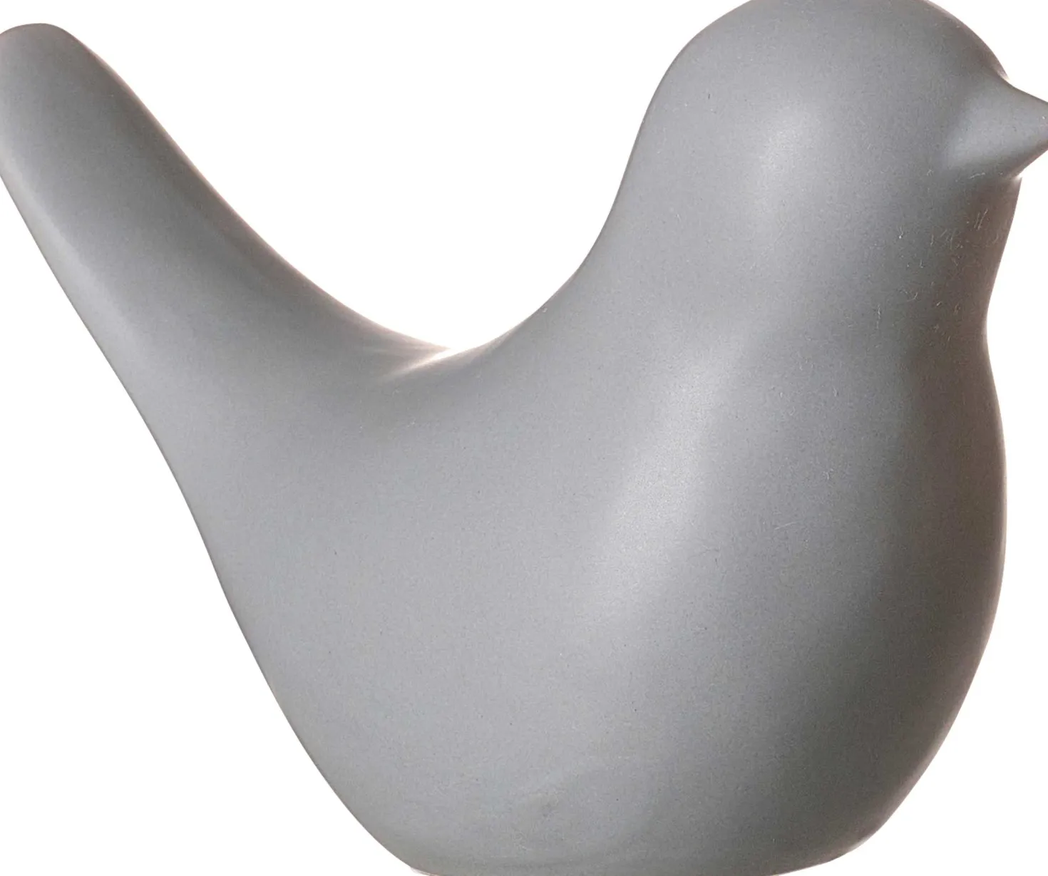 Figur Tiere Vogel | 15 x 7,5 x 10 cm | grau