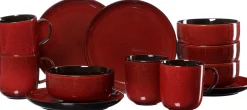 Frühstücksservice Gambia | 12-teilig | rot