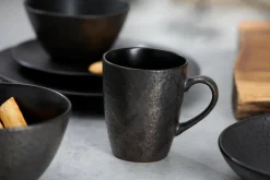 Frühstücksservice Kitwe | 12-teilig | schwarz