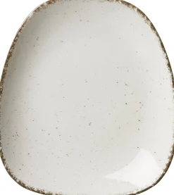 Frühstücksteller Casa | 22,5 x 20 cm | creme | oval