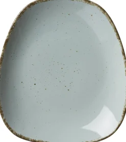 Frühstücksteller Casa | 22,5 x 20 cm | blau | oval