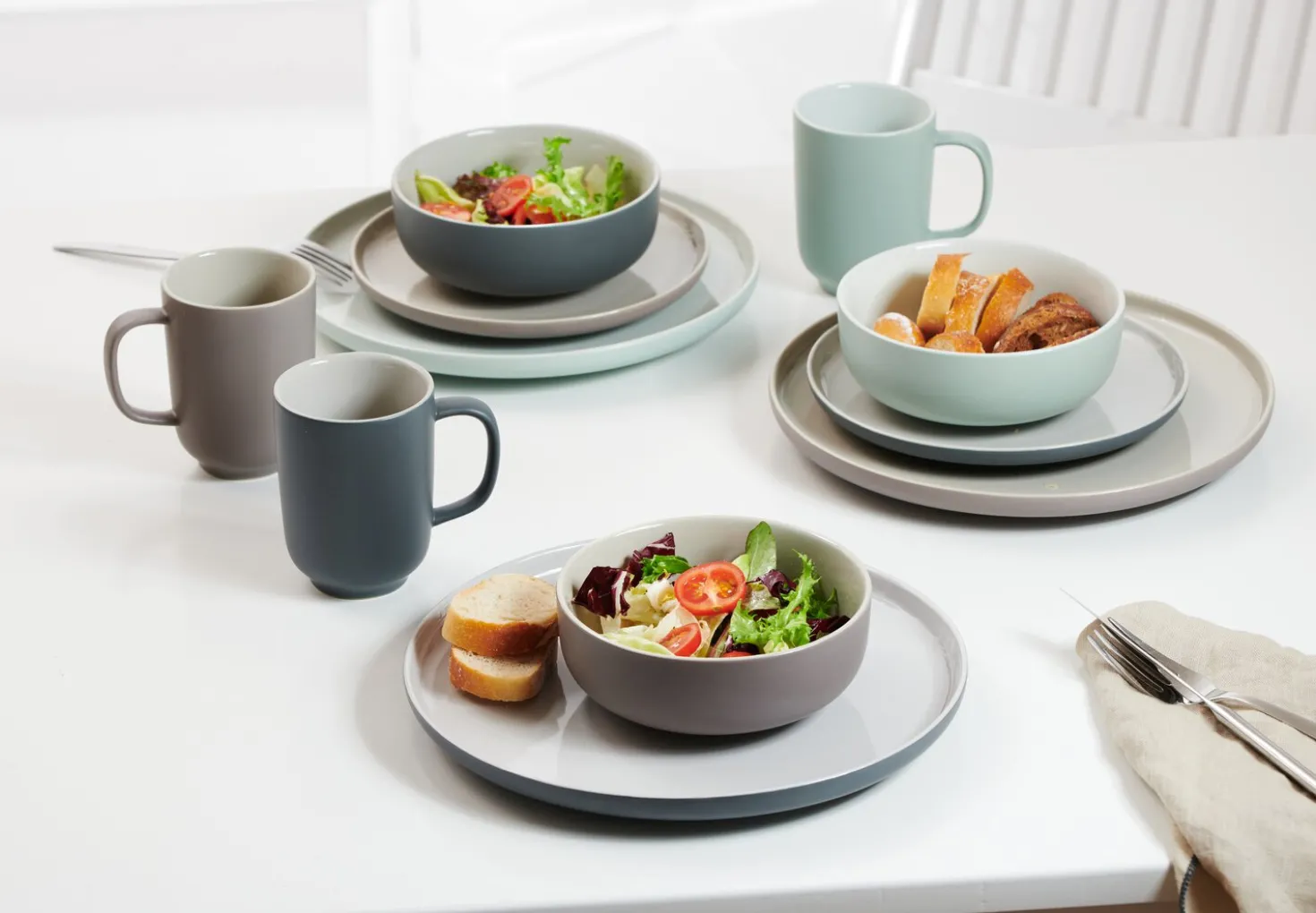 Frühstücksteller Jasper | 19 cm | taupe