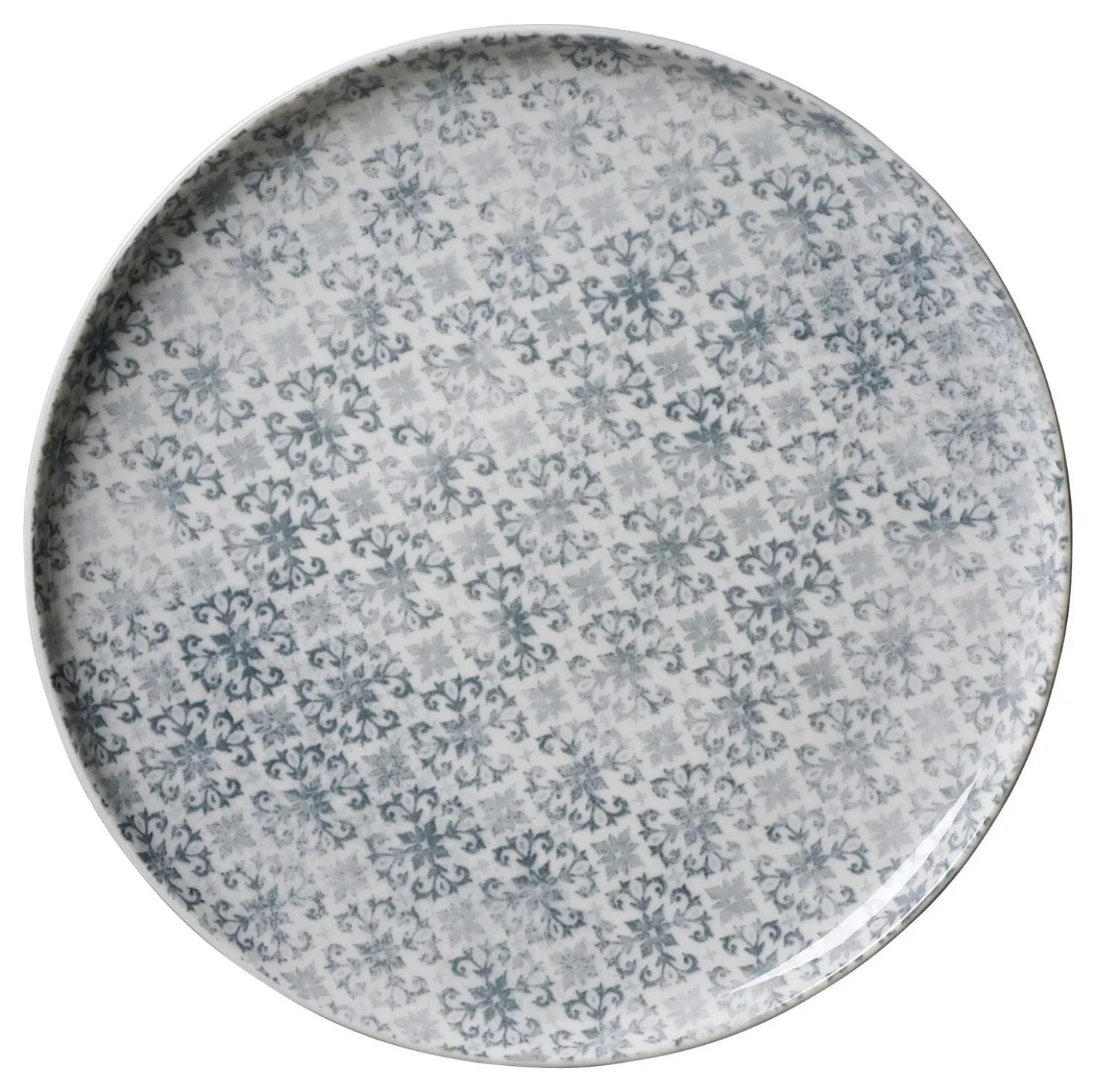 Frühstücksteller Porto | 21,5 cm | grau