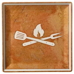 Frühstücksteller Rusty | 21 x 21 cm | braun