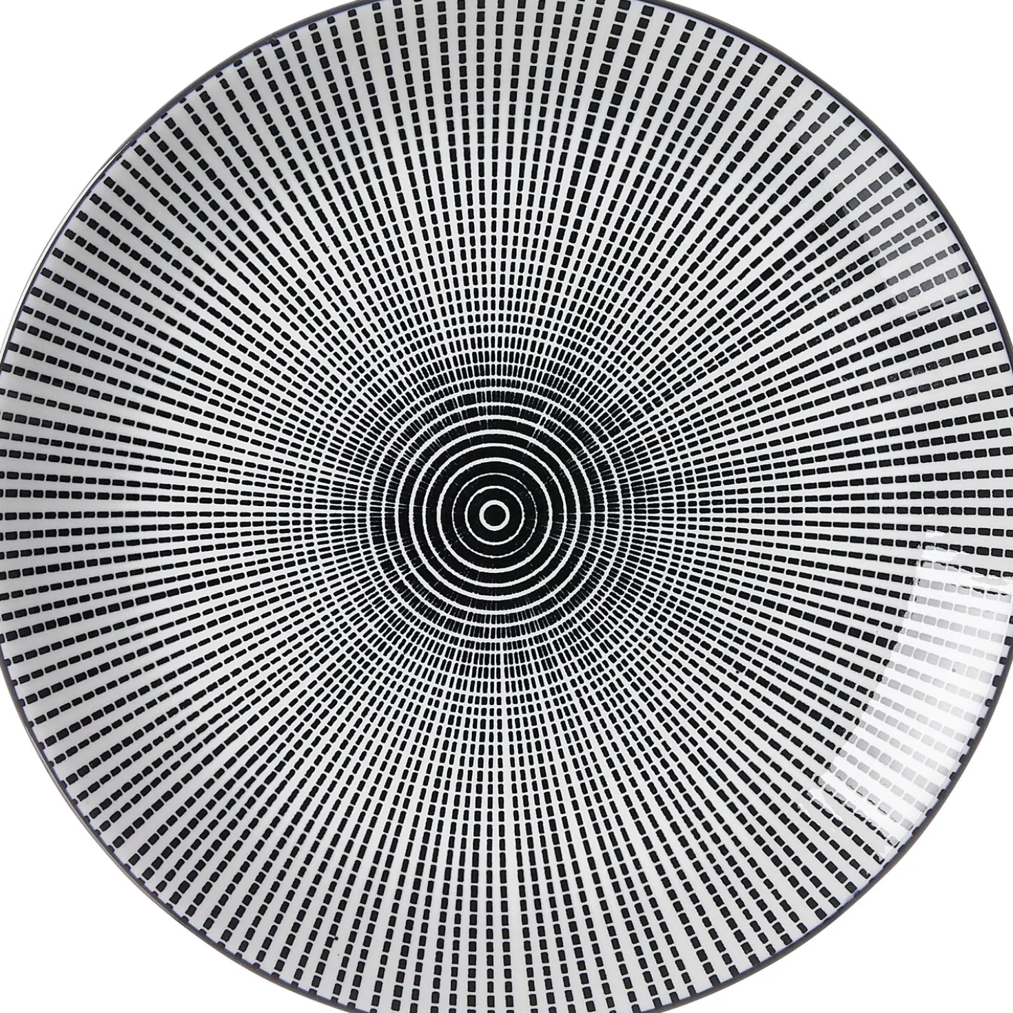 Frühstücksteller Takeo Stripes | 21,5 cm | schwarz
