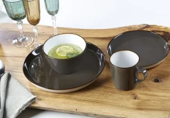 Frühstücksteller Visby | 20,5 cm | dunkelgrau