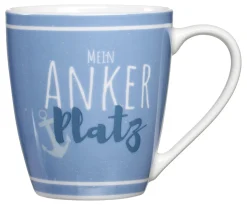 Kaffeebecher Ahoi Ankerplatz | 360 ml | blau