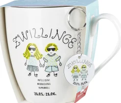 Kaffeebecher Astro Zwillinge | 650 ml | mit Schlüsselanhänger