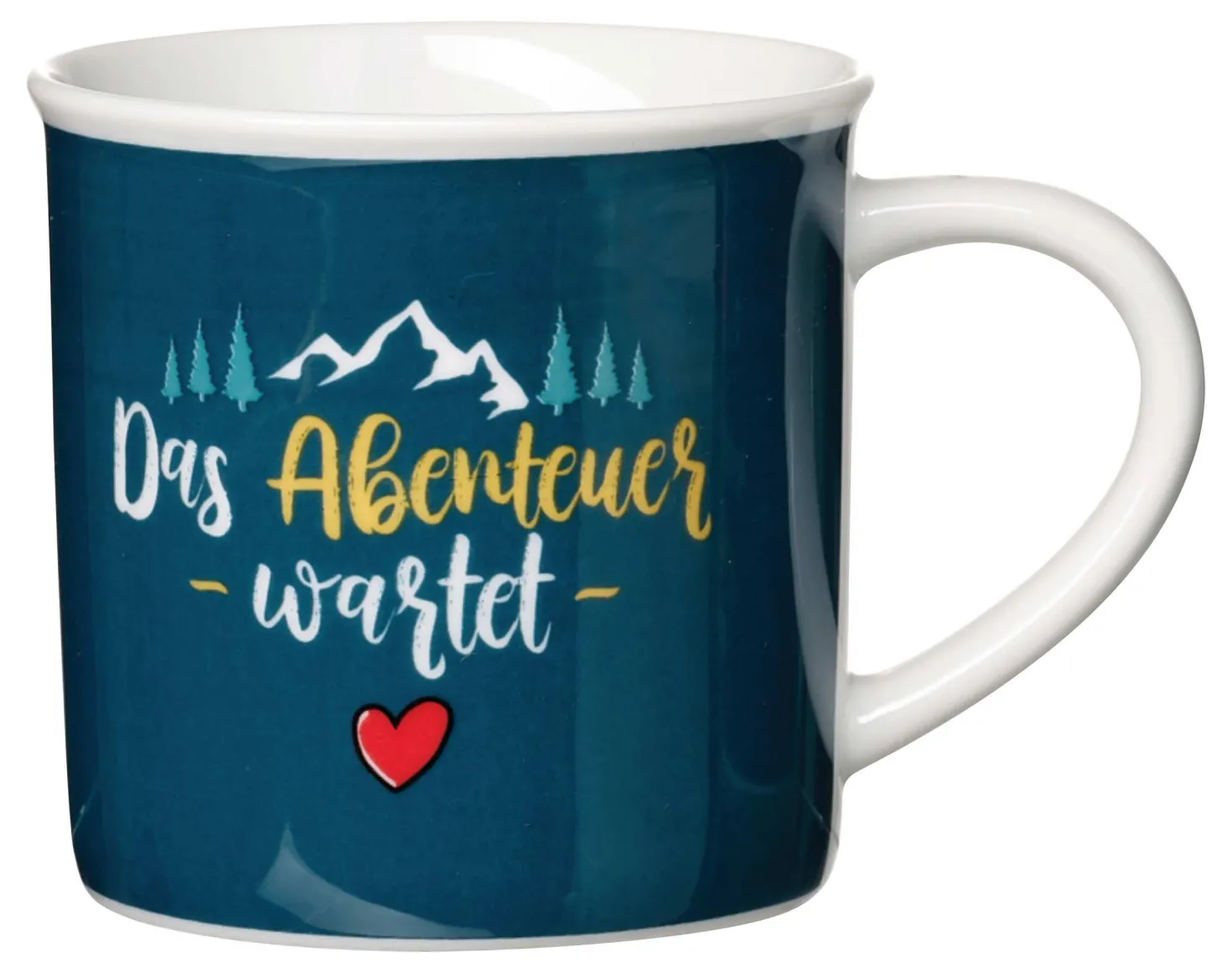 Kaffeebecher Camping Abenteuer | 360 ml | blau