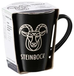 Kaffeebecher Cosmic Steinbock | 350 ml | schwarz