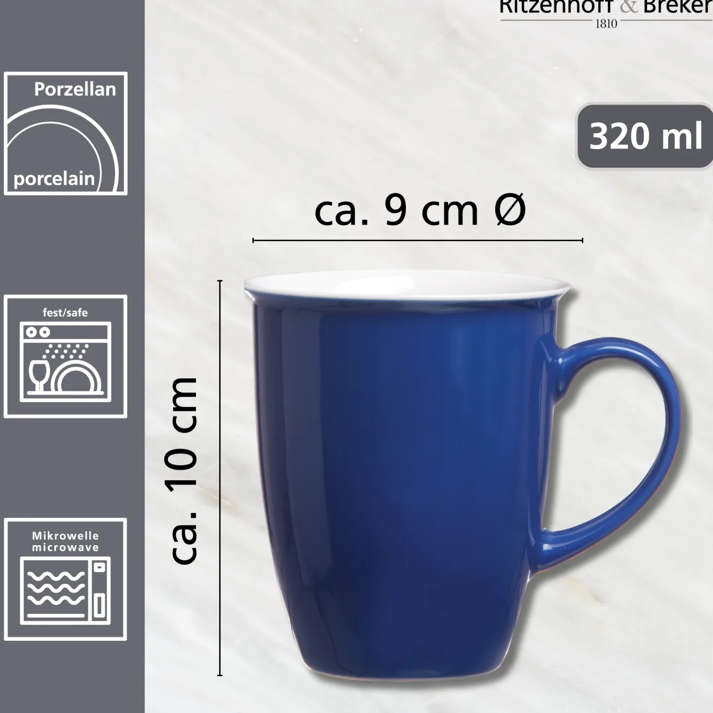 Kaffeebecher Doppio | 320 ml | blau