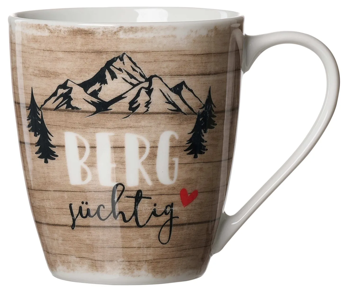 Kaffeebecher Enzian Bergsüchtig | 360 ml | braun