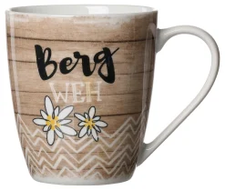 Kaffeebecher Enzian Bergweh | 360 ml | braun