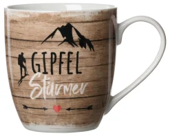 Kaffeebecher Enzian Gipfelstürmer | 500 ml | braun