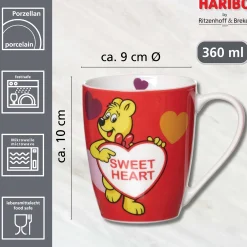 Kaffeebecher HARIBO Sweet Heart | 360 ml | rot