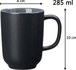 Kaffeebecher Jasper | 285 ml | schwarz