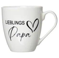 Kaffeebecher Lieblingspapa | 590 ml | weiss