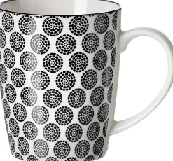 Kaffeebecher Takeo Circles | 350 ml | schwarz