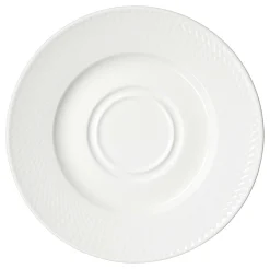 Kaffeebecher- und Cappuccinountertasse Saphir | 16,5 cm | weiss