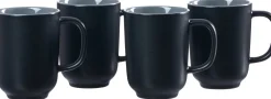 Kaffeebecher-Set Jasper | 4-teilig | 285 ml | schwarz