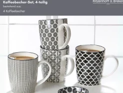Kaffeebecher-Set Takeo | 4-teilig | 350 ml