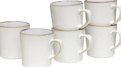 Kaffeebecher-Set Visby | 6-teilig | 400 ml | weiss