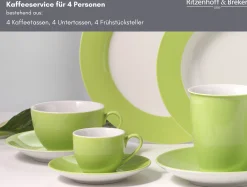 Kaffeeservice Doppio | 12-teilig | grün