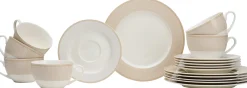 Kaffeeservice Geo | 18-teilig | beige