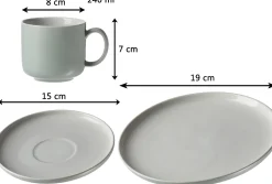 Kaffeeservice Jasper | 12-teilig | mint