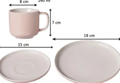 Kaffeeservice Jasper | 12-teilig | rose