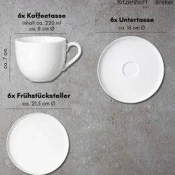 Kaffeeservice Skagen | 18-teilig | weiss