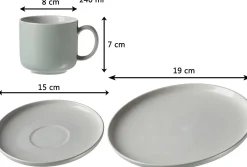 Kaffeeuntertasse Jasper | 15 cm | mint