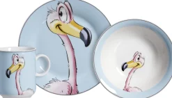 Kindergeschirr-Set Happy Zoo Flo | 3-teilig | blau