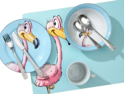 Kindergeschirr-Set Happy Zoo Flo | 3-teilig | blau