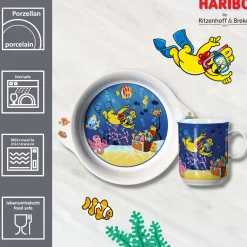 Kindergeschirr-Set HARIBO Seaworld | 2-teilig | blau