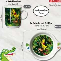 Kindergeschirr-Set HARIBO Jungle | 2-teilig | grün