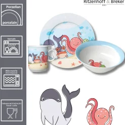 Kindergeschirr-Set Unterwasserwelt | 3-teilig