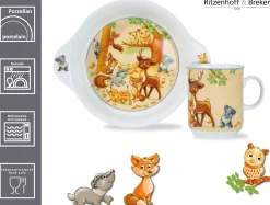 Kindergeschirr-Set Waldtiere | 2-teilig