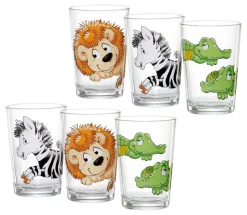 Kindergläser-Set Happy Zoo | 6-teilig | 205 ml