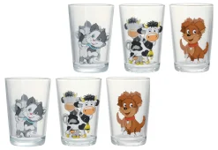 Kindergläser-Set Hoftiere | 6-teilig | 205 ml