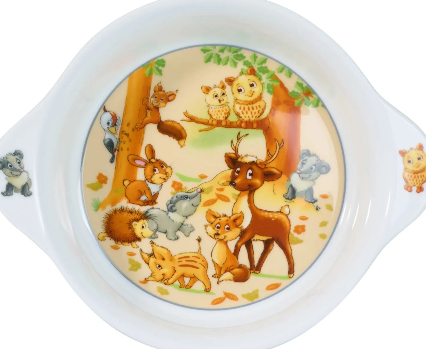 Kinderschale Waldtiere | 21,5 x 17,5 x 4,5 cm | mit Griff