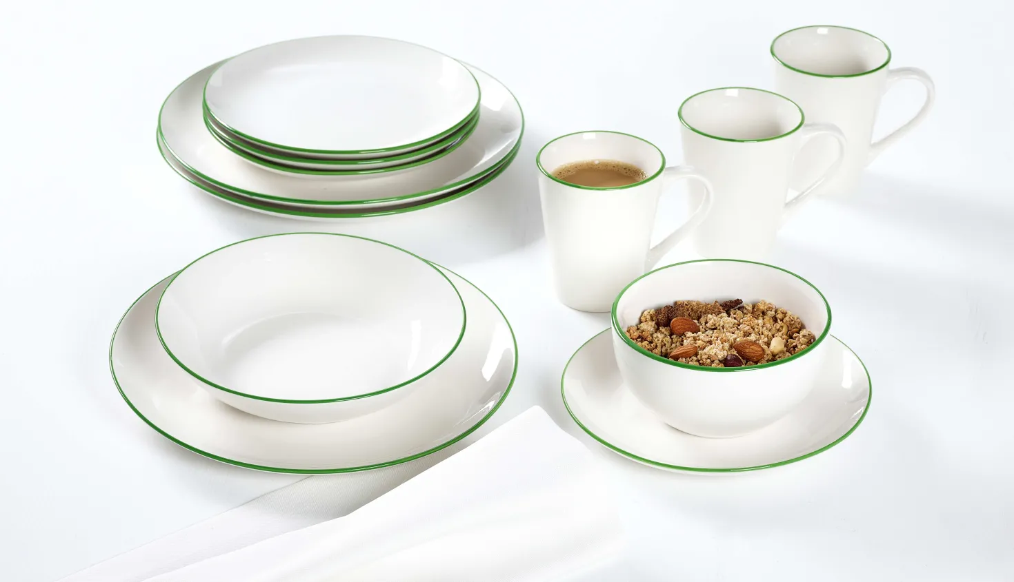 Kombiservice Adela | 20-teilig | grün