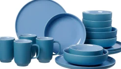 Kombiservice Jasper | 16-teilig | ozeanblau
